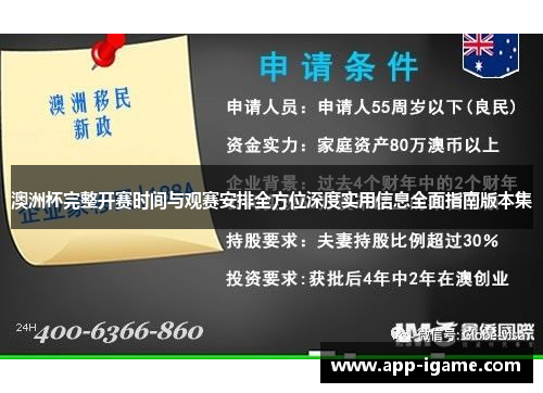 澳洲杯完整开赛时间与观赛安排全方位深度实用信息全面指南版本集